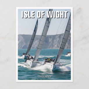 Racing Yachten Isle of Wight England Reisen Postkarte