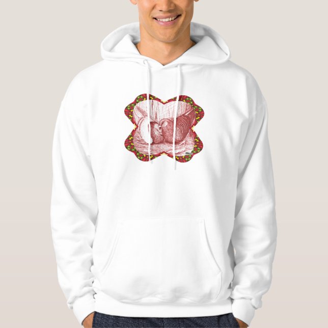Racings in Rot anzeigen Hoodie (Vorderseite)
