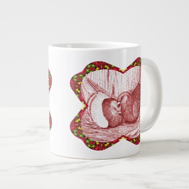 Racings in Rot anzeigen Jumbo-Tasse (Vorderseite Rechts)