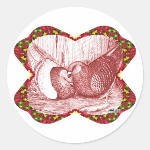 Racings in Rot anzeigen Runder Aufkleber