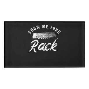 Rack anzeigen Funny Sgeräucherte GRILLEN Ribs Lo Namenschild