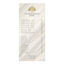 Rack Card des Salon Natural Wellness-Center