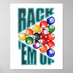 Rack’em Up Billard Poster