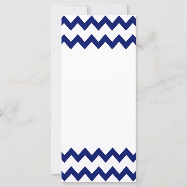 Rack-Karte der Navy White Chevrons (Vorderseite)