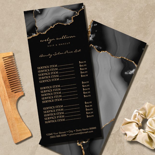 Rack-Karte mit schwarzem Gold Werbekarte (Von Creator hochgeladen)