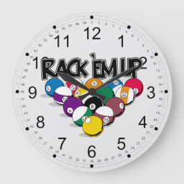 Rack-Pool Große Wanduhr