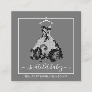 Rack-Rack des QR-Logos für Stylist-Veranstaltungen Quadratische Visitenkarte