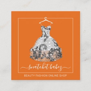 Rack-Rack des QR-Logos für Stylist-Veranstaltungen Quadratische Visitenkarte