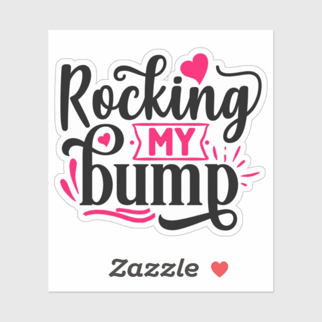 Racken, lustige Schwangerschaft Aufkleber (Blatt)