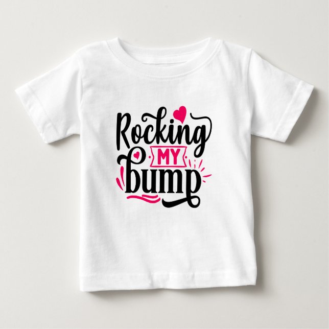 Racken, lustige Schwangerschaft Baby T-shirt (Vorderseite)