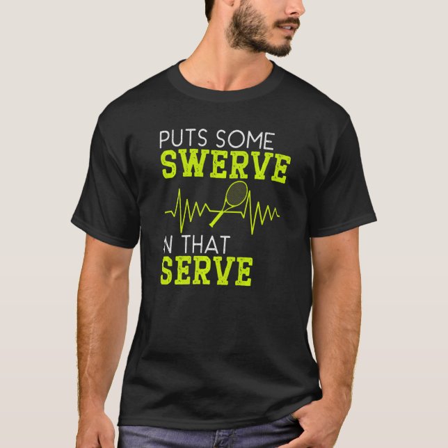 Racket Lawn Tennis Game Sport Tennis T-Shirt (Vorderseite)