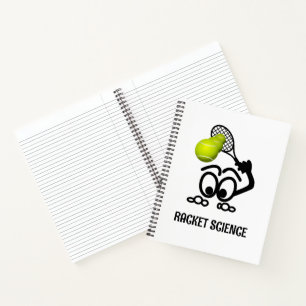 Racket Science Funny Tennis Player Notizbuch