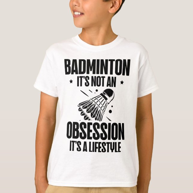 Racket Scientist Shuttle Badminton Player T-Shirt (Vorderseite)