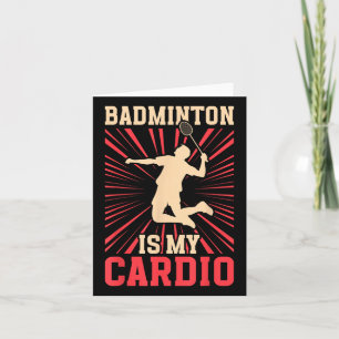 Racket Shuttle Badminton ist meine Cardio Birdie Karte