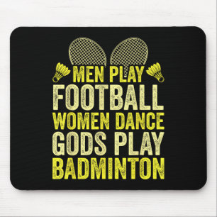 Racket Shuttle _ Badminton-Spieler _ Götter spiele Mousepad