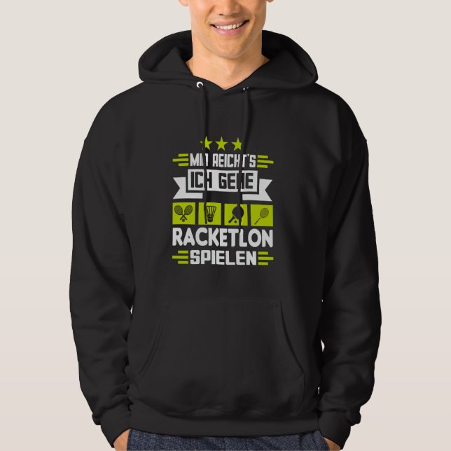 Racketlon Tournament Sport Four Disciplines Master Hoodie (Vorderseite)