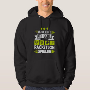 Racketlon Turnier Sport Vier Disziplinen Meister Hoodie