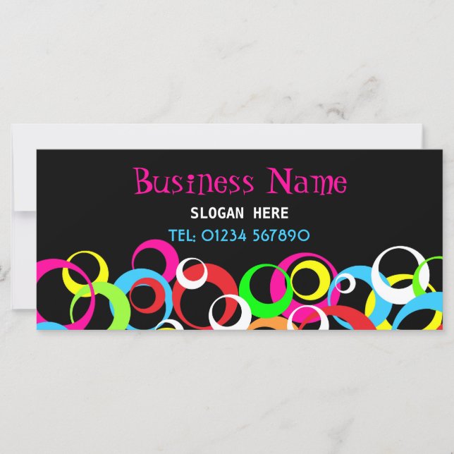 Rackkarte für das Retro-Design (Vorderseite)