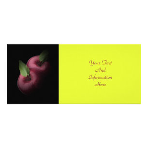 Rackkarte für rote Äpfel Werbekarte