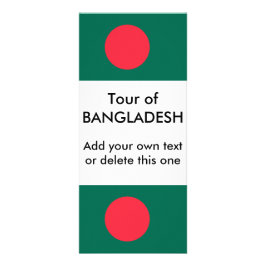 Rackkarte mit Flagge von Bangladesch Werbekarte