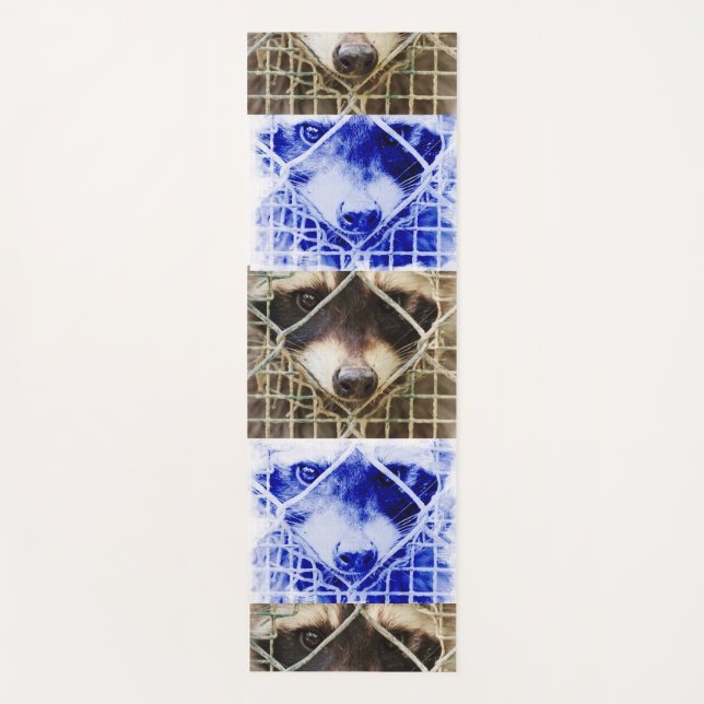 Racon auf Yogamat Yogamatte (Vorderseite)