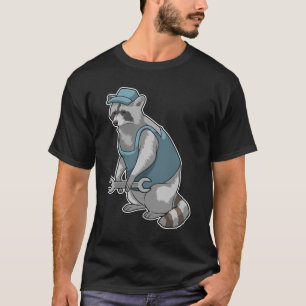 Racoon als Handwerker mit Wrench T-Shirt