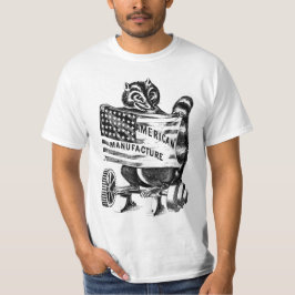 Racoon Americana Politische Kunstdarstellung T-Shirt