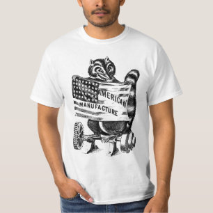 Racoon Americana Politische Kunstdarstellung T-Shirt