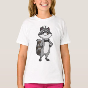 Racoon as Groom mit Krawatte T-Shirt
