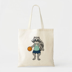 Racoon Basketball-Spieler Basketball Tragetasche