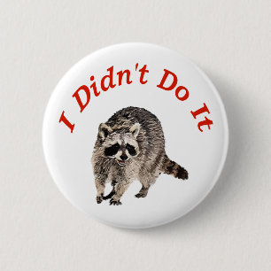 Racoon Button