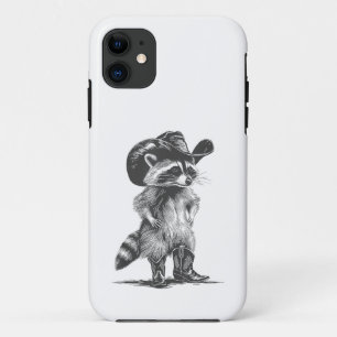 Racoon Cowboy Funny Racoon Grafik Männer Frauen Case-Mate iPhone Hülle