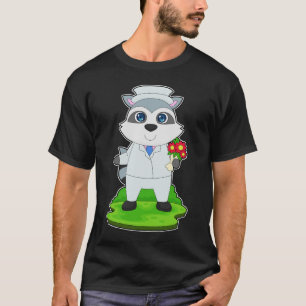 Racoon-Haufen Blume Hochzeit T-Shirt