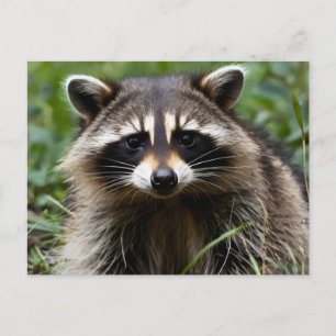 Racoon Looking Postkarte