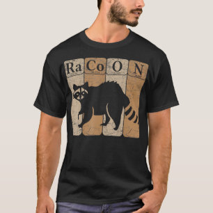 Racoon Periodic Table Chemistry Elements Funny Rac T-Shirt