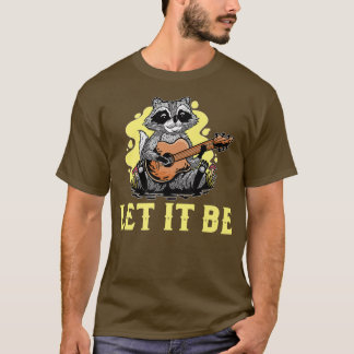 Racoon Playing Gitarre Premium T-Shirt