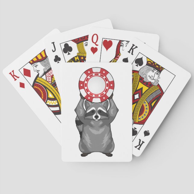 Racoon Poker Poker Chips Spielkarten (Rückseite)