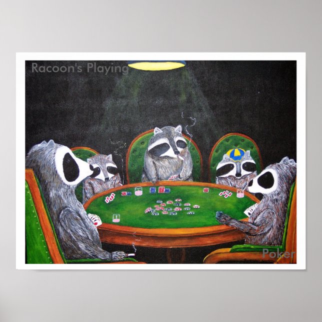 Racoon-Poker Poster (Vorne)