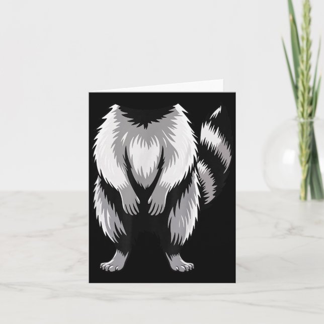 Racoon Shirt Adult Kids Men Women Racoon Costume  Karte (Vorderseite)