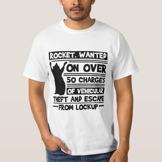 Racoon trash trash panda thief cat street T-Shirt (Vorderseite)