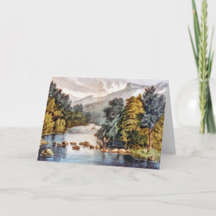 Racquet River - Adirondacks Grußkarte Feiertagskarte