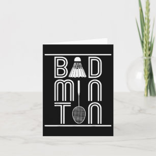 Racquet Smash Shuttle Player Badminton Karte