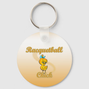 Racquetball Chick Schlüsselanhänger