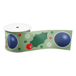 Racquetball Holiday Gift Satin Ribbon Satinband