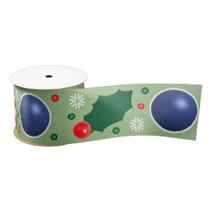 Racquetball Holiday Gift Satin Ribbon Satinband
