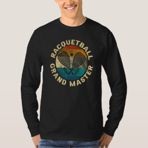 Racquetball Retro Crossing Schläger Racquetball Gr T-Shirt