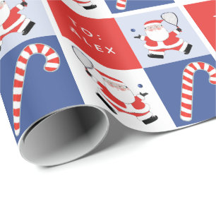 Racquetball-Sport Weihnachtsfeiertag Geschenkpapier