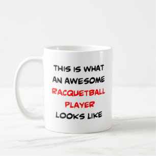 Racquetballspieler, phantastisch kaffeetasse