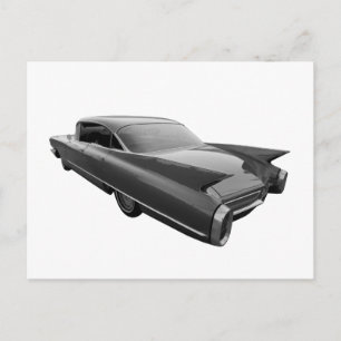 Rad 1960 Cadillac Postkarte