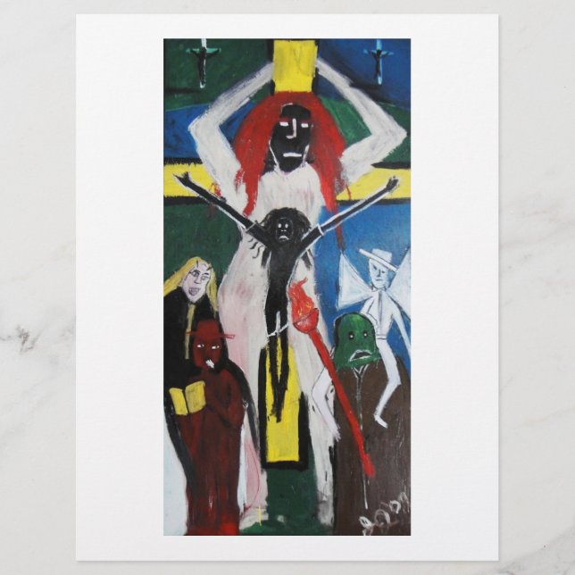 RAD ALS ROTES KOPFJESUS-SCRAPBOOK-PAPIER (Vorderseite)